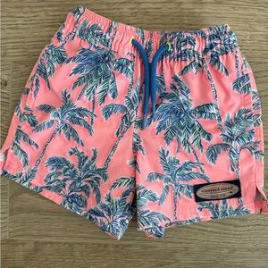 Vineyard Vines Pink Palm Tree Boy’s Bathing Suit
